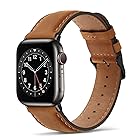 Tasikar コンパチブル Apple Watch バンド 41mm 40mm 38mmアップルウォッチ バンド， 高級 本革 交換バンド ビジネス Apple Watch シリーズ9 / 8 / 7 / 6 / 5 / 4 / 3 / 2 /