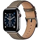 コンパチブル アップルウォッチ バンド 革 42mm 44mm 45mm 49mm 40mm 41mm 38mm コンパチブル Apple Watch バンド 本革 レザー ビジネス 男女兼用 コンパチブル iWatch Ultra/Ultra2