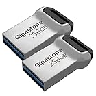 Gigastone Z90 256GB USBメモリ 2個セット USB3.1 メモリスティック 小型 メタリック フラッシュドライブ