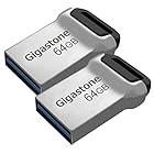Gigastone Z90 64GB USBメモリ 2個セット USB 3.2 Gen1 メモリスティック 小型 メタリック フラッシュドライブ