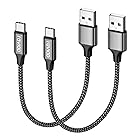 RAVIAD USB Type C ケーブル【0.5m/2本セット】タイプ C ケーブル 3A 急速充電 高速データ転送 高耐久ナイロン編み USB-A to USB-C ケーブル Redmi 9T、Xperia XZ3 XZ2 XZs、Gala