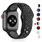 ZENGYQI コンパチブル Apple Watch バンド 38mm 40mm 41mm 42mm 44mm 45mm 49mm,ソフトシリコンバンド 通気性 スポーツストラップリストバンド交換バンド iWatch series SE/8/7/