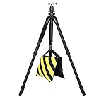 VEGBY1 サンドバッグ ウェイトバッグ スタジオビデオライトスタンド/三脚用 アクセサリー 撮影用バランス 黄色と黒ストライプ オックスフォード素材(黄)
