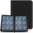 PAKESIスターカードファイル9ポケット360枚収納PUカードカード収集スターカードと他カードのスターカードコレクションファイル（ブラック）
