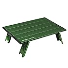 Rock Cloud アウトドアテーブル 折りたたみ式 テーブル キャンプテーブル ミニローテーブル 超軽量 コンパクト携帯便利 (緑)…