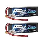 ゼエエ Zeee 3S 11.1V 50C 3200mAh Tプラグ付き 2パック リポバッテリー ラジコン製品バッテリー 大容量バッテリー 無人機用 RCトラック用 RCボート用 RCカー用など