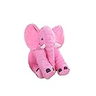 [TWDRTDD]象 ぬいぐるみ 抱き枕 ふわふわ かわいい ゾウ 人形 おもちゃ 子供 お誕生日 記念日 プレゼント ぬいぐるみ 付き (40CM，ピンク)