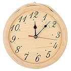 xuuyuu サウナ時計 壁掛け時計 置き時計 サウナ用 クロック 木製 壁時計 置物 台所 オフィス 寝室用