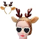 Frcolor クリスマス カチューシャ トナカイ ヘアバンド 鹿の角 ヘアアクセサリー コスプレ パーティー 髪飾り 写真小物 1本