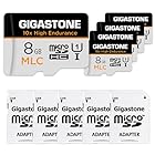 【MLC 10x高耐久】Gigastone MLC マイクロsdカード 8GB 5個セット 高耐久, Full HD ビデオ撮影, 85MB/s U1 Class10