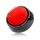 アンサーブザー， 録音 おもちゃ ボタン 録音 音の出る早押しアンサー早押しボタン (Red+Black-M4)
