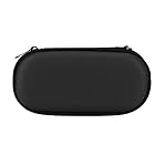 旅行用キャリングバッグ-Sony PS Vita用-保護用ハードケース-ポータブルストレージケース-防水および耐衝撃性-データ転送ケーブル、ヘッドフォン用(ブラック)