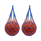【2個セット】ボールネット ボール収納 サッカー/バレーボール/バスケットボール用 簡易ボールバッグ 網袋 持ち運び 保管用 大容量