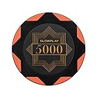 SLOWPLAY Nashクレイポーカーチップ 14g 重量感あるクレイチップ 40mm 大きめ 50枚入り $5000