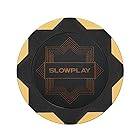 SLOWPLAY Nashクレイポーカーチップ 14g 重量感あるクレイチップ 40mm 大きめ 50枚入り ゴールド（チップバリュー表記なし）