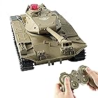 RC 戦車 タンク 装甲戦闘車両 チ ャリオット ラジコンカー 2.4Ghz無線操作 シミュレーション戦車モデル 子供用おもちゃ 人気 プレゼント (黄)