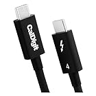 [Intel認証] CalDigit Thunderbolt 4/USB 4ケーブル (2.0m) - Active 40Gb/s, 100W, 20V, 5A［TB4-A20B-540］