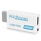 L'QECTED Wii to HDMI 変換アダプタ wii hdmi変換アダプター wii hdmi コンバーター480p/720p/1080pに変換 3.5mmオーディオ wii 2 hdmi コントローラー コンバーター wii hdmi