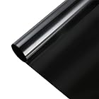 遮光シート 真っ黒 超遮光 遮光シート 窓用フィルム 窓ガラスフィルム ブラック 完全目隠し UVを100%カット 貼り直し可能 日除け 防犯 飛散防止 水で貼れる ブラック 不透明な黒 (60cm X 3m)
