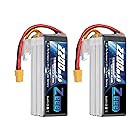 ゼエエ Zeee 6S リポバッテリー 22.2V 120C 2200mAh XT60プラグ付き 2パック ラジコン製品バッテリー 大容量バッテリー 無人機用 RCトラック用 RCボート用 RCカー用など