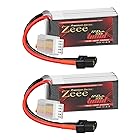 Zeee Premium Series 4S リポバッテリー 14.8V 100C 650mAh XT30プラグ付き 4S バッテリー RCヘリコプター用 FPV用 ドローン用 ラジコン製品バッテリー RCカー用 RCトラック用など 2パック