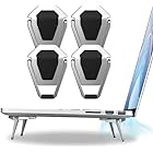 ノートパソコン スタンド-冷却 貼り付け型 強い粘着力 pcスタンド 軽量 持ち運び便利 放熱対策 滑り止め 軽量[メーカー (2Pack（4Pcs）)