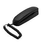 Gtwoilt TC-990 電話機 親機のみ シンプルフォン ホーム電話機 ホテルの電話機 壁掛け対応 ミュート/一時停止/リダイヤル機能付き（黒い）
