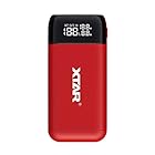 XTAR PB2SL 最大2AX2 急速USB充電器 Li-ion充電池専用 QC3.0＋PD3.0 3.6V 3.7V 18650/18700/20700/21700 Type-C入力 Type-C/USB-A出力 (Red)