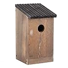 xuuyuu.. 野鳥用巣箱 鳥巣箱 12x12x23.5cm バードハウス 木製 木造住宅 出入り簡単 安全 中庭 屋外 装飾