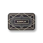 SLOWPLAYポーカープラーク 角チップ｜ブラック10枚 ヨーロッパスタイルデザイン バリュー表記なし 34g セラミック製