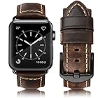 [HUAFIY] Apple Watch 用バンド42mm 44mm 45mm49mm 本革 交換ベルト Apple Watchシリーズ 8/7/6/5/4/3/2/1/SE,ultra対応 (42mm44mm45mm49mm対応, ヴィンテージ