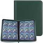 PAKESI スターカードカードファイル9ポケット 360枚収納 PU皮套 カードシートスターカードと他のカードを集める スターカード コレクションファイル（グリーン）