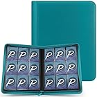 PAKESI スターカードカードファイル9ポケット 360枚収納 PU皮套 カードシートスターカードと他のカードを集める スターカード コレクションファイル（水色）