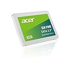 Acer SA100 SATA III 6.35cm（2.5インチ）内蔵SSD - 6GB/秒、3D NANDソリッドステートハードドライブ 最大560MB/秒 - BL.9BWWA.103 480GB ホワイト