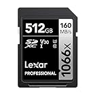 LexarR Professional 1066x SDXC? UHS-I Card SILVER Series 512GB LSD1066512G-BNNNG 海外パッケージ版 (512GB)