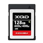 INDMEM XQDメモリーカード 128GB 書き込み速度400MB/s 読み出し速度440MB/s