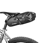 自転車 サドルバッグ 防水 ブラック 容量4.5L ウェッジ パック サイクリング バッグ バイク サドルバッグ 大容量