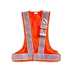 [Parrowboss] 安全ベスト反射性の高い視認性のポケット付きベスト、仕事、サイクリング、ランナー、測量士、ボランティア、警備員、道路用 (橙白)