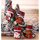 クリスマス 靴下 クリスマスぬいぐるみの装飾品 かわいい クリスマスツリーの装飾 おもちゃ 4点入り サンタ人形 クリスマス 子供ギフト クリスマス ツリーペンダント 雪だまる/サンタクロース/エルク/クマ Christmas decoratio