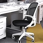 KERDOM 椅子 テレワーク オフィスチェア 疲れない デスクチェア 椅子 パソコン ワークチェア デスクチェア おしゃれ 勉強 学習 ホワイト KD933-White