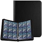 PAKESI スターカードカードファイル9ポケット25の内側のリーフレット 450枚収納 PU カードシートスターカードと他のカードを集める スターカード コレクションファイル（ブラック）