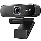 Anker PowerConf C302 ウェブカメラ AI機能搭載 2K 高速オートフォーカス オートフレーム ノイズリダクション オートゲインコントロール プライバシーシールド 輝度自動調節機能