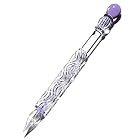 七十二号筆屋 ガラスペン おしゃれ ガラス製ペン 万年筆 高貴な紫色の魔法の杖