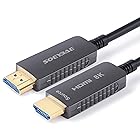 SOEYBAE 8K 光ファイバーHDMIケーブル HDMI 2.1ケーブル 超高速伝送 48Gbps 8K@60Hz 4K@120Hz (50M)