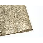 ラッピングペーパー 包装紙 不織布 花束紙 包装 ロール 掛け紙 金属色 無地 (LFD017 COFFEE GOLD)