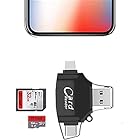JOYYOU 4in1 sdカードリーダー iPhone写真保存 iPhone動画保存 データ転送 データ移行 多機種対応 iphone ipad android microUSB Type-C 全対応 カードリーダー USB3.0 メモリー デ