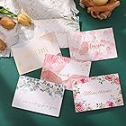 メッセージカード 感謝カード12枚 かわいい ミニ グリーティングカード サンキューカード 一言メッセージ 手紙 封筒付き 感謝の日 母の日 記念日