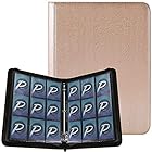 PAKESI スターカードカードファイル9ポケット25の内側のリーフレット450枚収納 PU皮套 カードシートスターカードと他のカードを集める スターカード コレクションファイル（ゴールド）