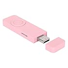 MP3プレーヤー MP3音楽プレーヤー 内蔵80mAhリチウムバッテリー ポータブル USB充電 小型(ピンク)