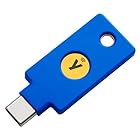 Yubico FIDOセキュリティキー C NFC - 2要素認証キー USB & NFC FIDO U2F/FIDO2/USB Cポート/NFC/2段階認証/高耐久性/耐衝撃性/防水 Keychain